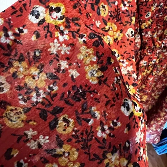 Rust floral dress - Picture 6 of 8